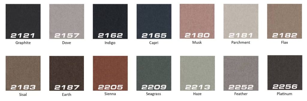 Wortley Conrad Fabric colours Wortley Conrad fabric colours